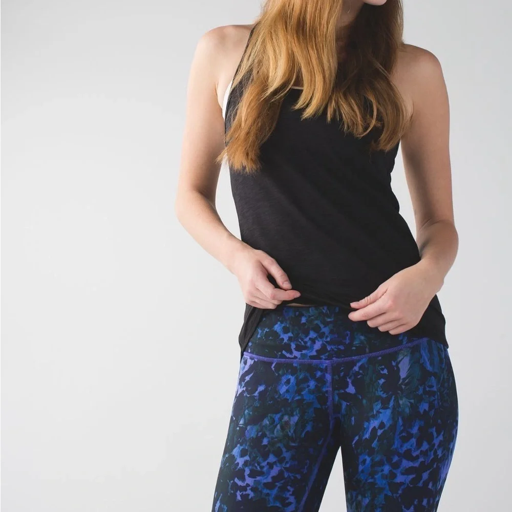 Blue Patterned Leggings Women's - Picture 4 of 5